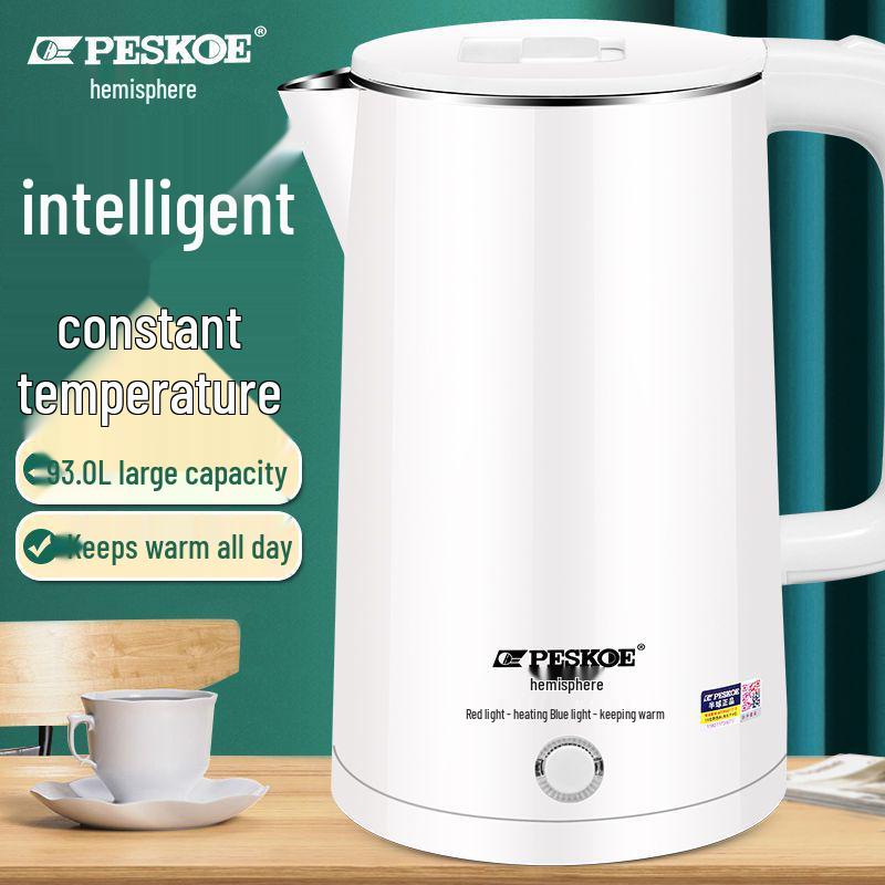 Durable Stainless Steel Electric Kettle - Large Capacity, Insulated, Thermostatic, New Model for Home Use