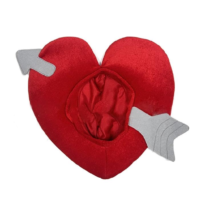 Fun Cupids Love Heart Hat Adult Valentines Party Dressingup Caps Costume Headgear