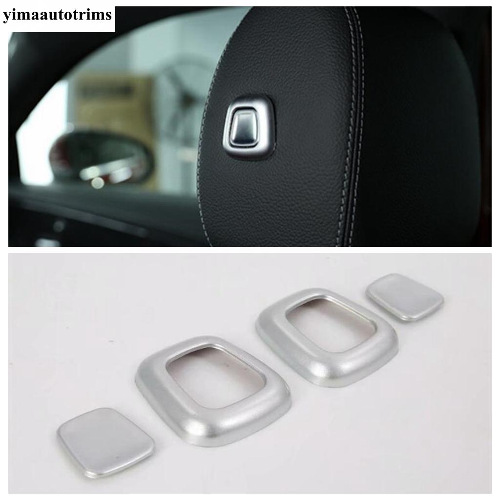 

Seat Head Pillow Headrest Adjust Button Cover Trim For Mercedes-Benz GLE GLS Gle320 450 ABS Matte Accessories Interior Matte