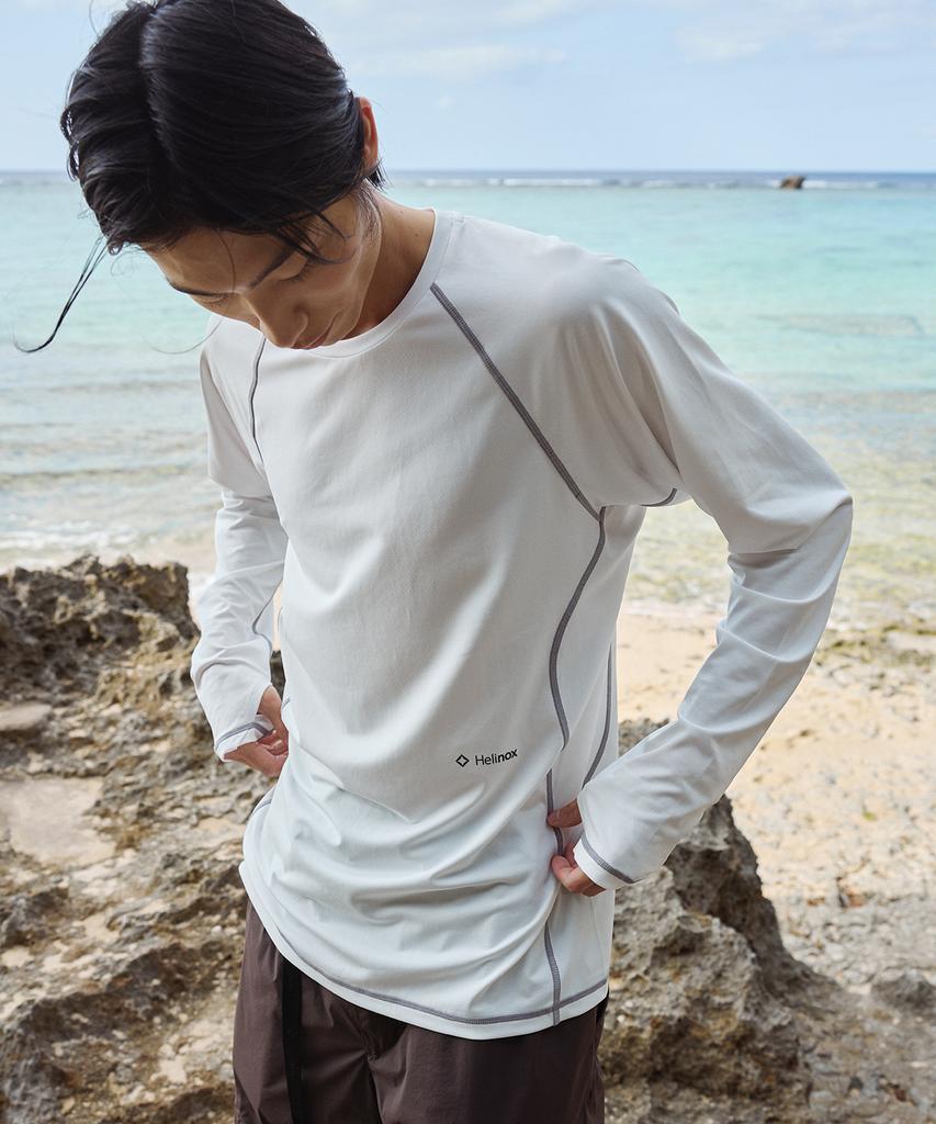 Hellinogseuweeo Eclipse Base Layer Long Sleeve T-Shirt_White