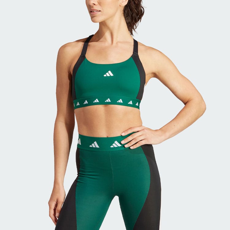Adidas COLORBLOCK Sports Underwear Women's Forest Green Moderate IK6156