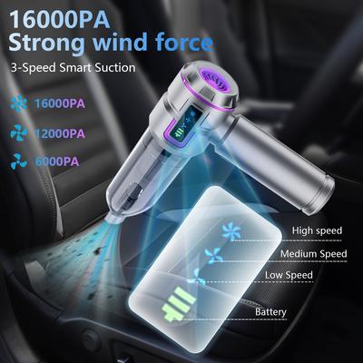 2025 New Powerful Cordless Car Vacuum Cleaner Portable Mini Handheld Blower With Strong Suction For Car And Home Cleaning