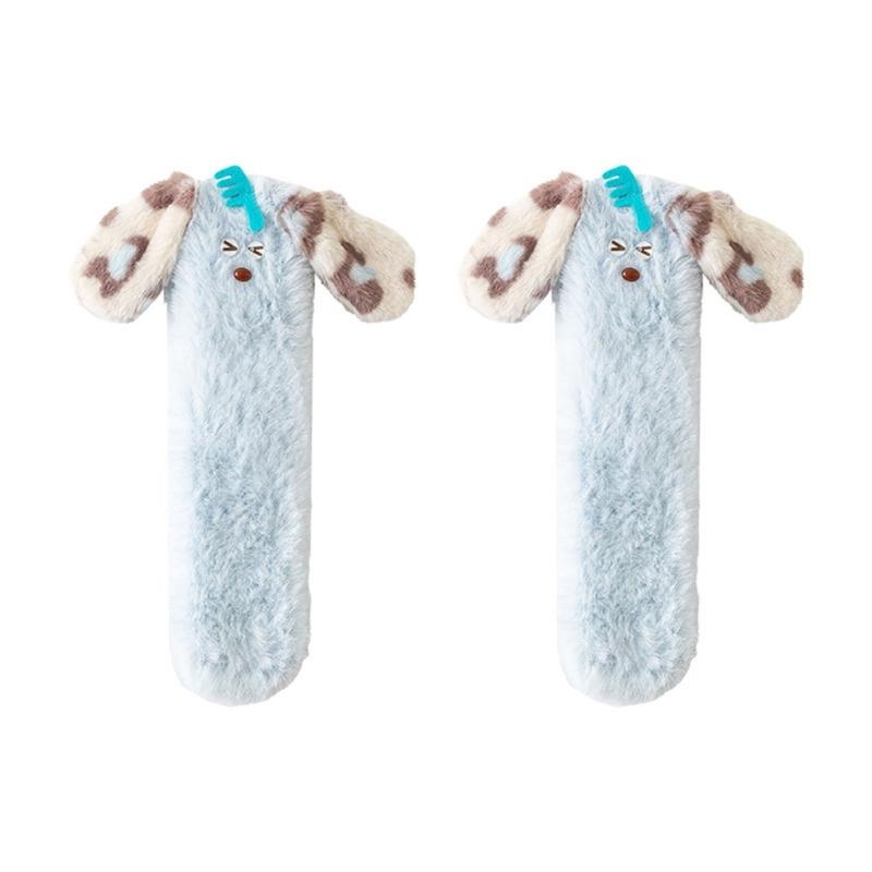 Women Cartoon 3D Dog Ears Fuzzy Plush Crew Socks Winter Warm Thicken Soft Fleece Sleep Socks Thermal Floor Slipper Socks