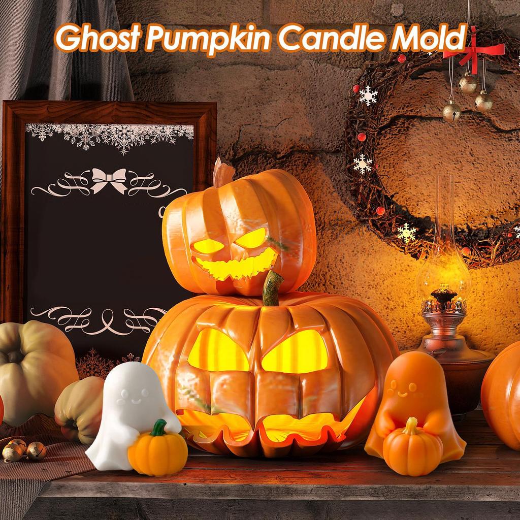 Ghost Silicone Mold DIY Halloween Pumpkin Ghost Silicone Mold Halloween Pumpkin Ghost Candle Mold Halloween Decor Candles Making