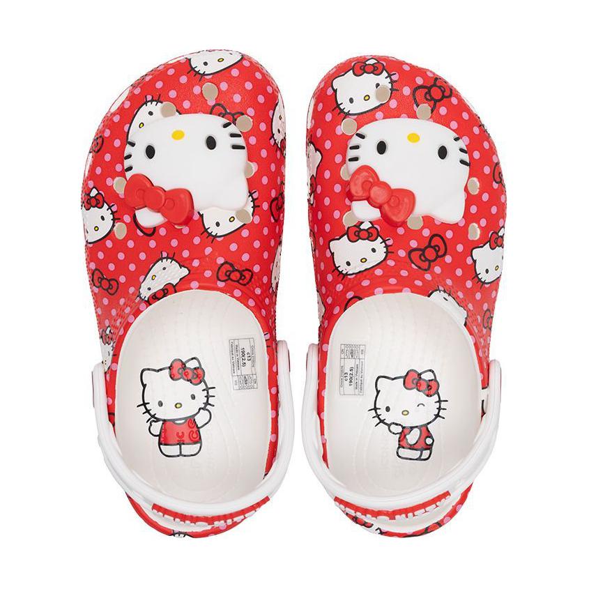 Crocs Hello Kitty X Classic Clog Kids Red Polka Dots Kids Sneakers Multi 210576-90H
