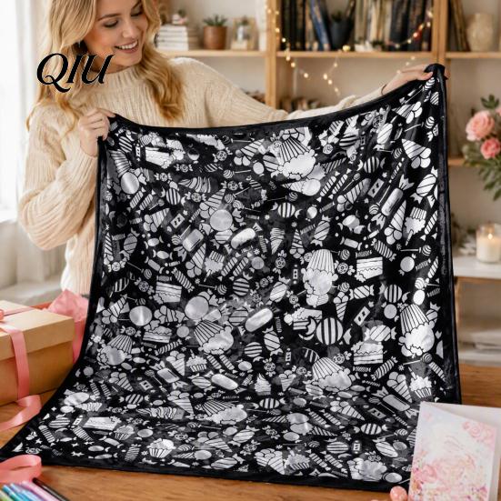 Diy Coloring Blanket for Adults DIY Blanket, Customizable Soft Skin Friendly Throw Creative Projects Decorative Stress Relief Interactive Project