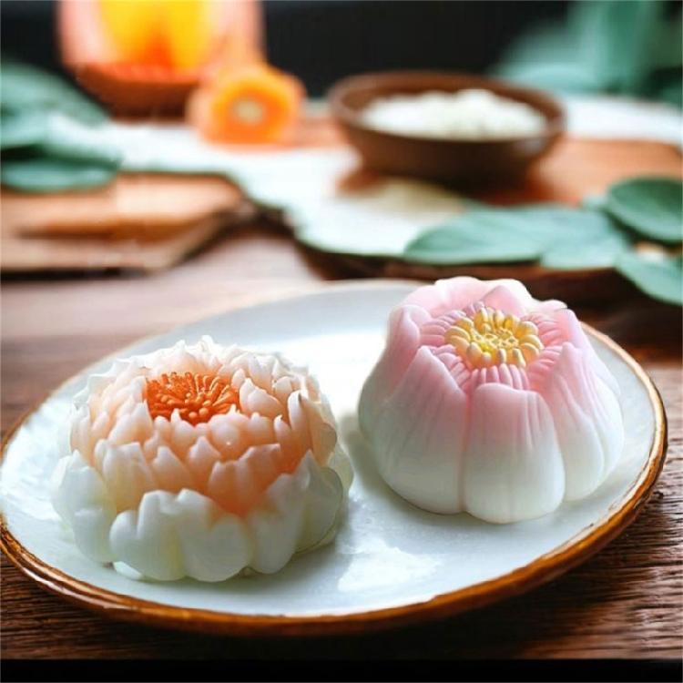 Flower Shape Silicone Molds Mousses Cake Molds Bakings Decorating Making Supplies Candle Soap Molds Easily Clean