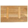 Live Edge Table Top 40x20x2.5 cm Solid Mango Wood