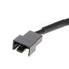 27cm/10.63in Fan Power Adapter Cable 1 To 1 Ways 4-Pin Molex Male To 3-Pin/4-Pin PWM Sleeved Fan Extension Adapter Cable