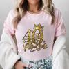 Women T-shirt 40th Fabulous Tees Ladies 40th Birthday Queen Party Shirt Fashion Graphic Tops Casual Aesthetic Female Clothing