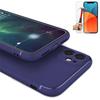 Shockproof Case + Tempered Glass - E.F.CONNECTION - iPhone 13 Pro - Flexible - Navy Blue - 6.1 Inches