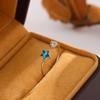 New Exquisite Beautiful Fresh Blue Star 925 Sterling Silver Jewelry Personality Sweet Simple Crystal Opening Rings  R129