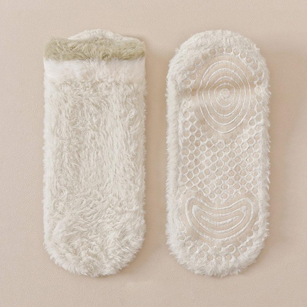 Non-slip Short Socks Coral Fleece Low Cuff Socks New Sleep Socks Autumn Winter