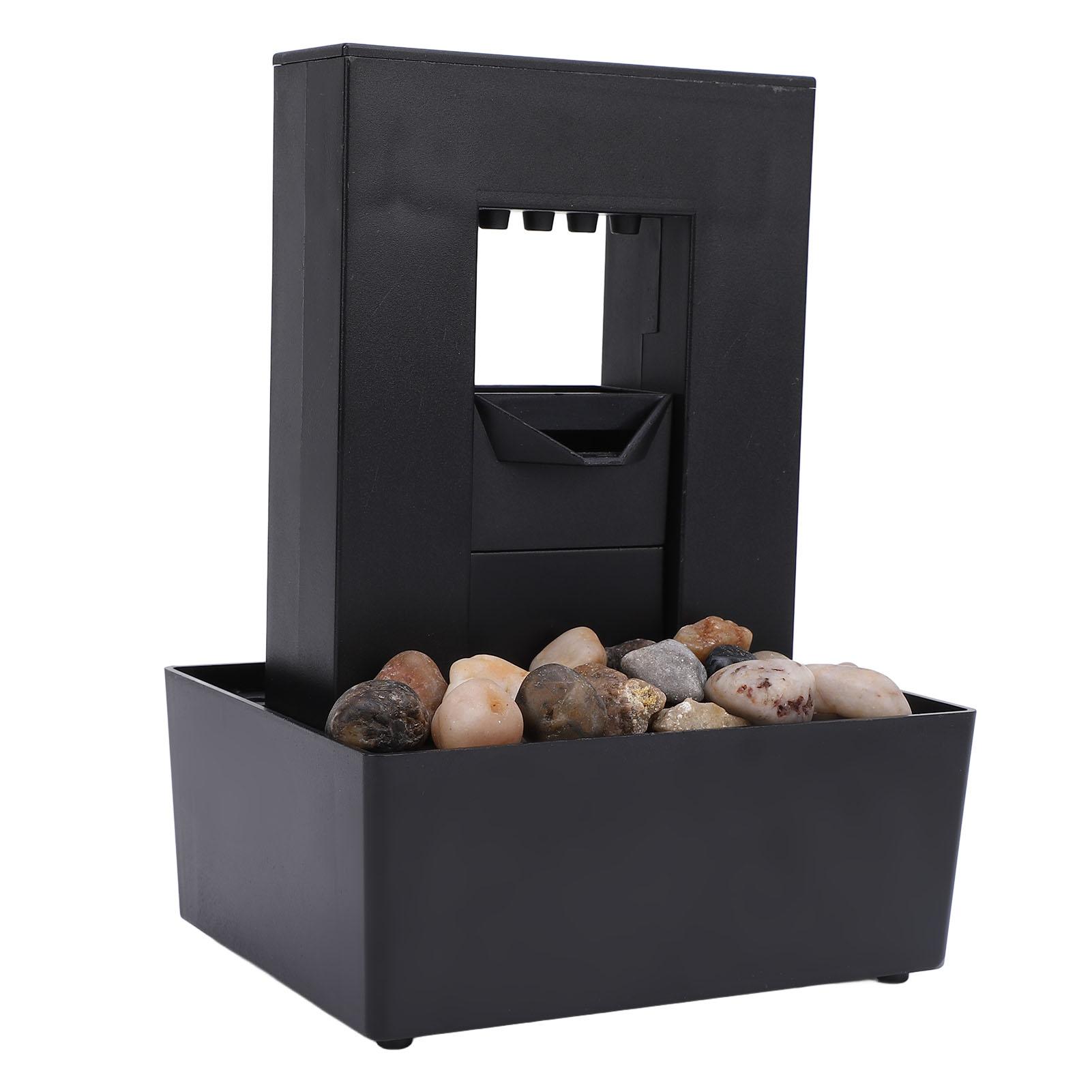 

Decorative Indoor Fountain Plastic Small LED Light Gurgling Water Fountain for Home and Office