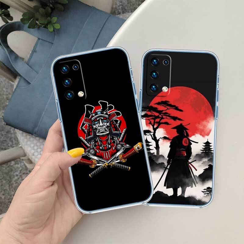 Japan Samurai Mask Phone Case for Motorola G14 G15 G24 G30 G31 G32 G34 G41 G42 G51 G52 G50 G60S G60 G62 G72 G71 G73 G84 G85 G200 E32