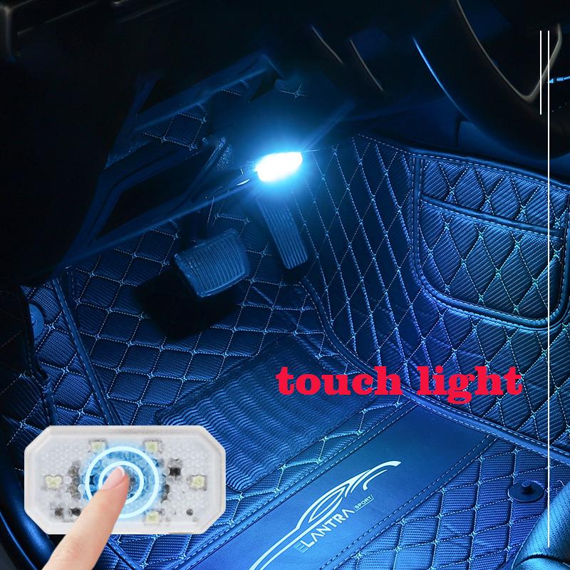 Auto USB Charging Mini 5V Led Touch Switch Light Wireless Ambient Lamp Portable Night Reading Light Car Door Roof Interior Light