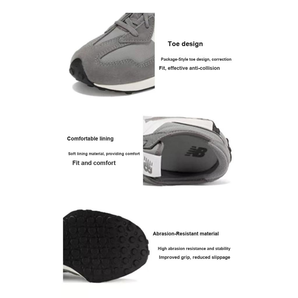 New Balance 327 Big Kid Marblehead Kids Sneakers Grey White GS327GR