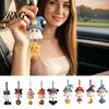 Crochet Accessory for Women Handmade Ghost Keychain, Cute Plush Animal Charm Bags Versatile Pendant Keys, Spooky Festive Knitted Ornament with