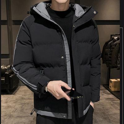 Large Size Cotton Coat Men's Winter Thickened Coat Men's New Casual Cotton Jacket Trend Loose Bread Down Cotton Coat Men