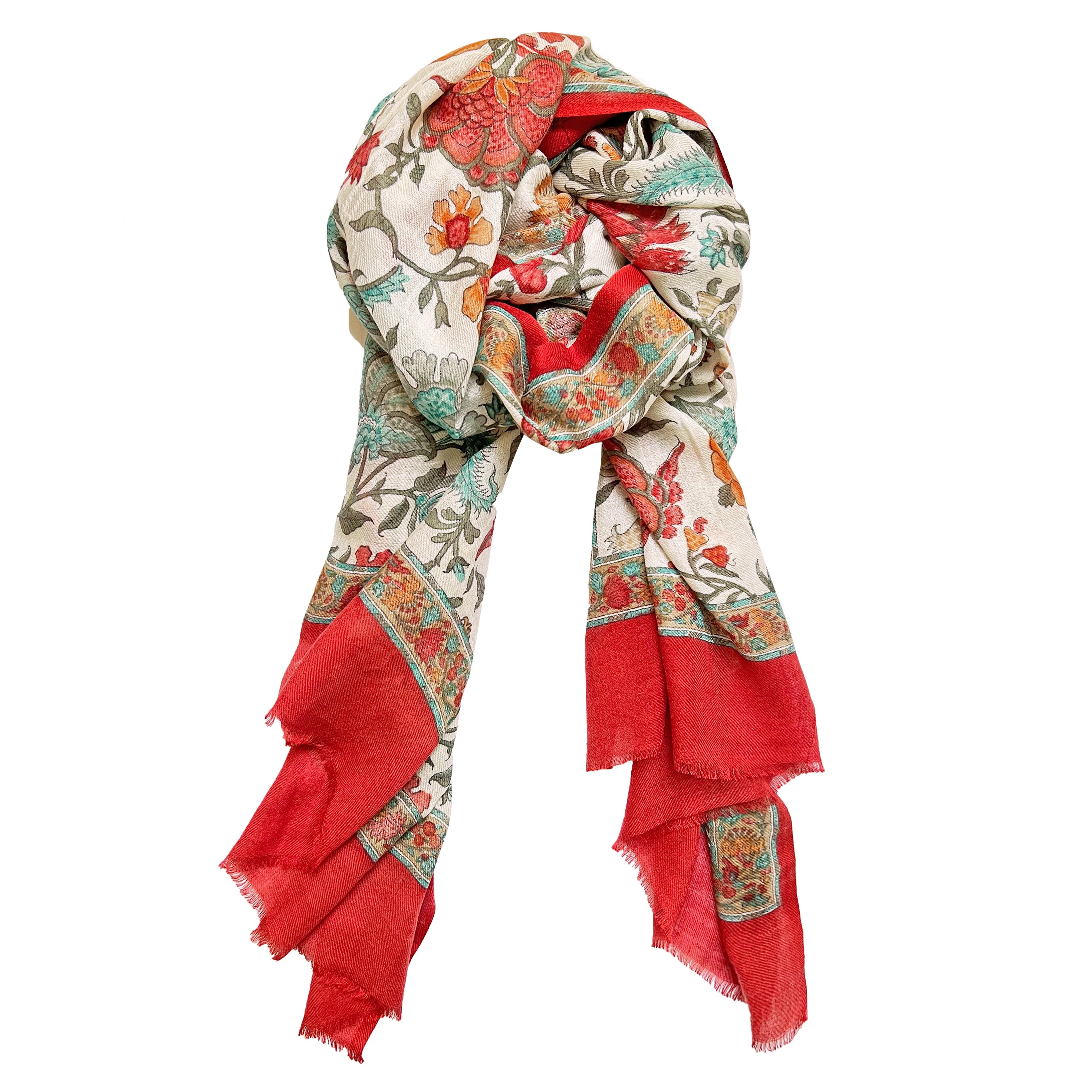 

Прямоугольный палантин Ikka Dukka Palempore красного цвета