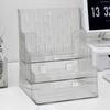 Plastic Pamphlet Flyer Organizer 3 Tiers Document Display Stand Desktop Book Stand  Study Room