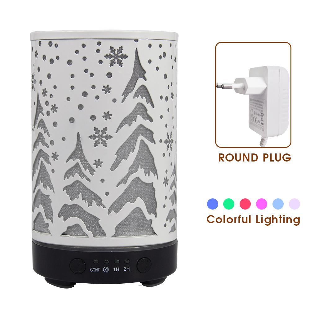 Timing Function Aroma Diffuser Hollow Tree Humidifier Bedroom Fragrance Diffuser with LED Lights Humidificador para aromaterapia