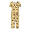 2 Piece Sets For Women Short Sleeve Top And Pants With Pockets Workout Soft  Print Sets