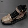 Fashion Cuddly Men Fashion Casual Ankle Boots Sprung Autumn High Top Hook&Loop Luxury Designer Sneakers Male Youth Trending Shoes