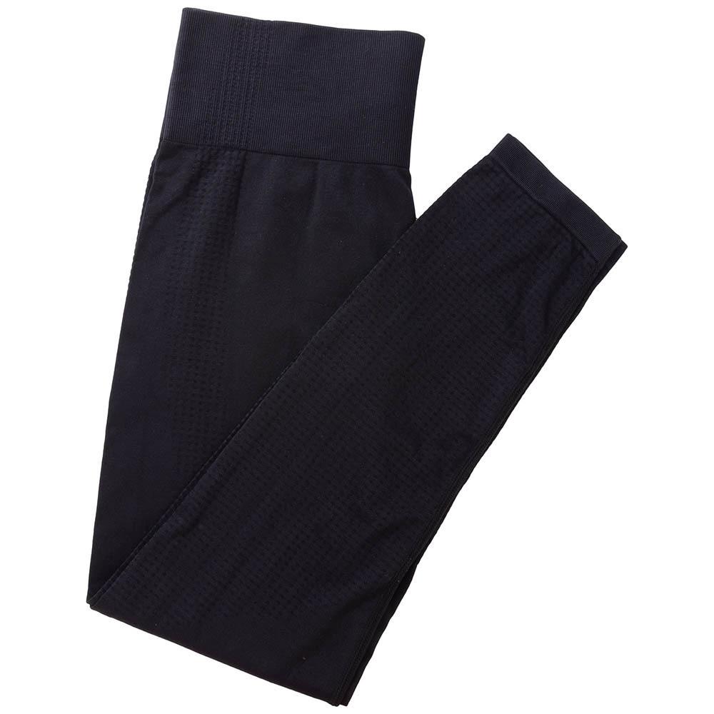 Nahtloser Yogaanzug für Damen: Langärmeliges Punkt-Top & Hochtaillierte Hüfthebende Hose