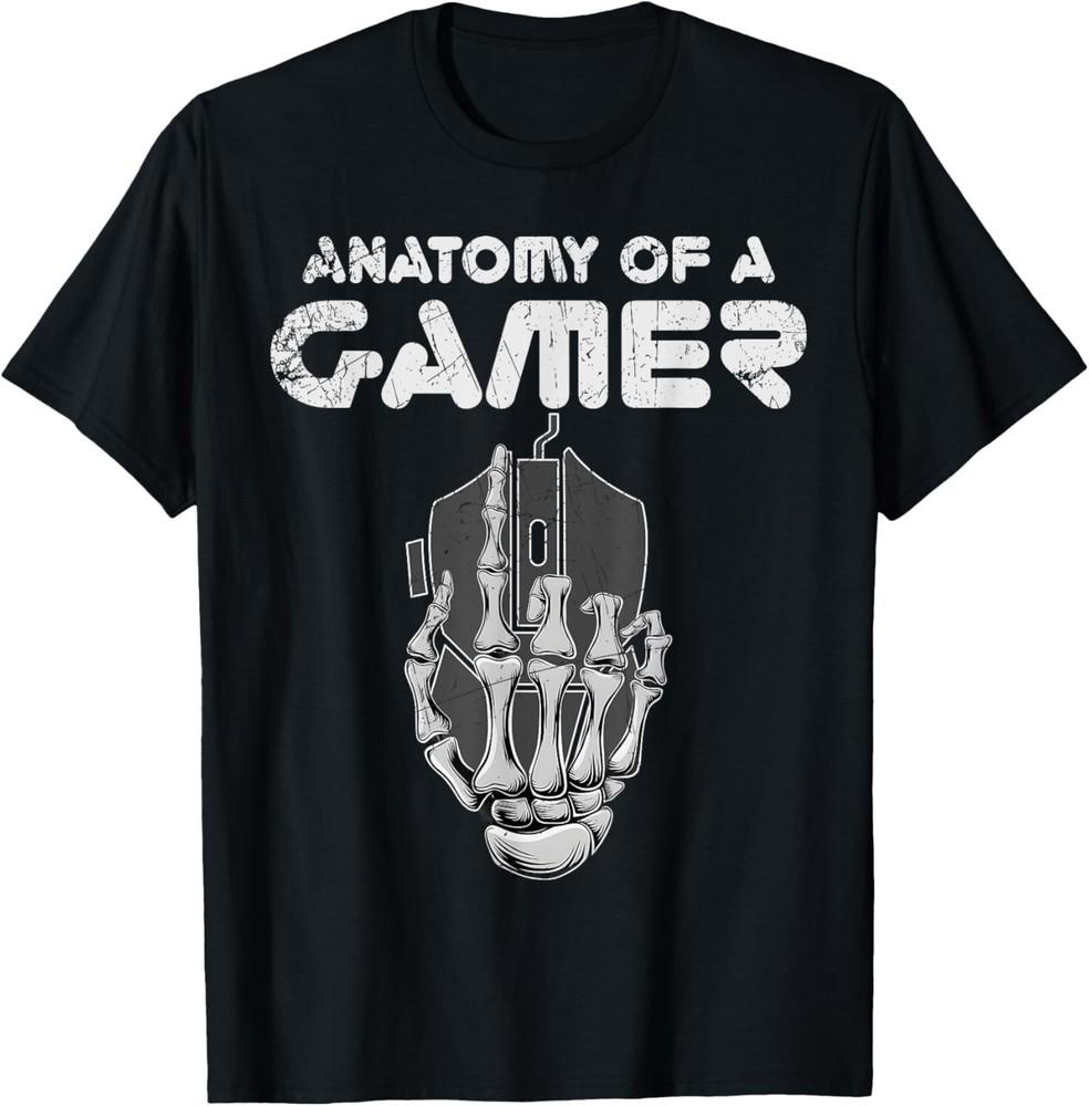 

Anatomy Of A Gamer Skeleton Hand Gaming Gamer Gift Unisex TShirt Unisex T-Shirt XXXL