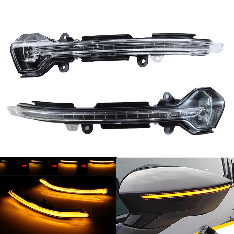 2Pcs Dynamic LED Turn Signal Side Mirror Indicator Smoked Lens for Seat Leon MK3 5F 2013- Ibiza MK5 Arona 2017-