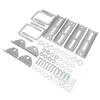 Kit Suporte Giratório Galvanizado para Berço Ajustável Construção Robusta para Travessa de Reboque de Barco 3x3
