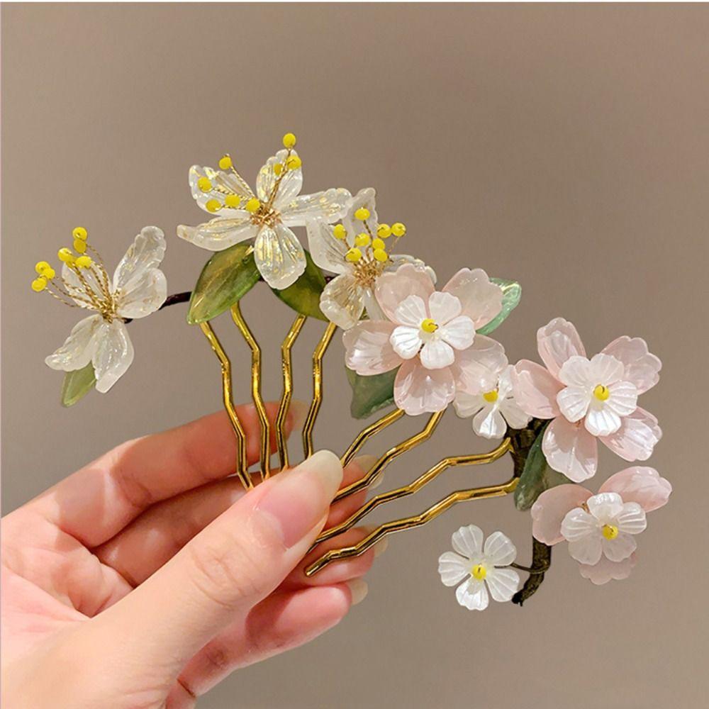 Hair Comb Chinese Style Hair Stick U Shape Hanfu Hairpin Antique   Hanfu Accessories