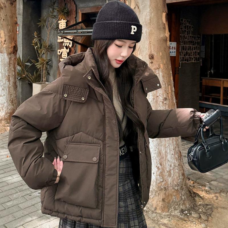 Short down cotton clothes for women's winter new thickened loose small bread clothes jacket