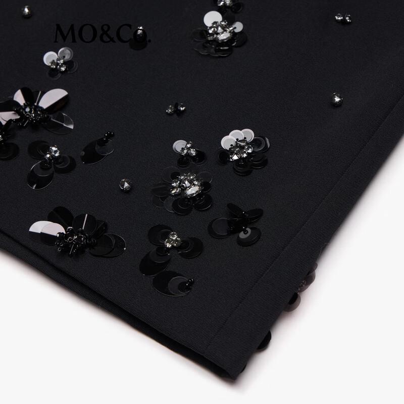 MO&Co. Women's Wool Blend H-Line Short Skirt