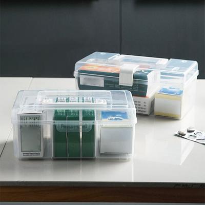 PP Stationery Storage Case Waterproof Medicine Cabinet Portable Emergency Kit Box