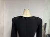 2025 Elegant European & American V-Neck Ruffle Long Sleeve Slimming Bandage Dress