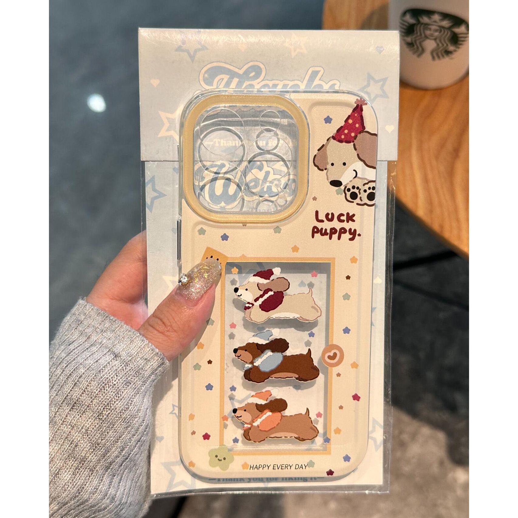 

Three Puppies Are Suitable for Iphone16pro Cute Cartoon Mobile Phone Case Apple 15 All Inclusive 14tpu Protective Case 13 Apple 17PROMAX