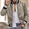 Suede Stand-Up Collar Men's Button Cardigan Jacket - Autumn/Winter Retro American Casual Outerwear