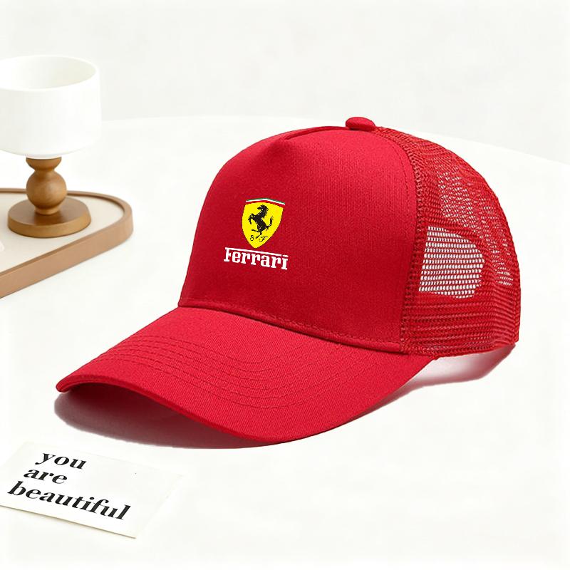Car Logo Leisure Outdoor Sports Baseball Cap Men Women Sun Protection Hat for Ferrari SF90 Stradale SF90Spider 296 GTB 296 GTS