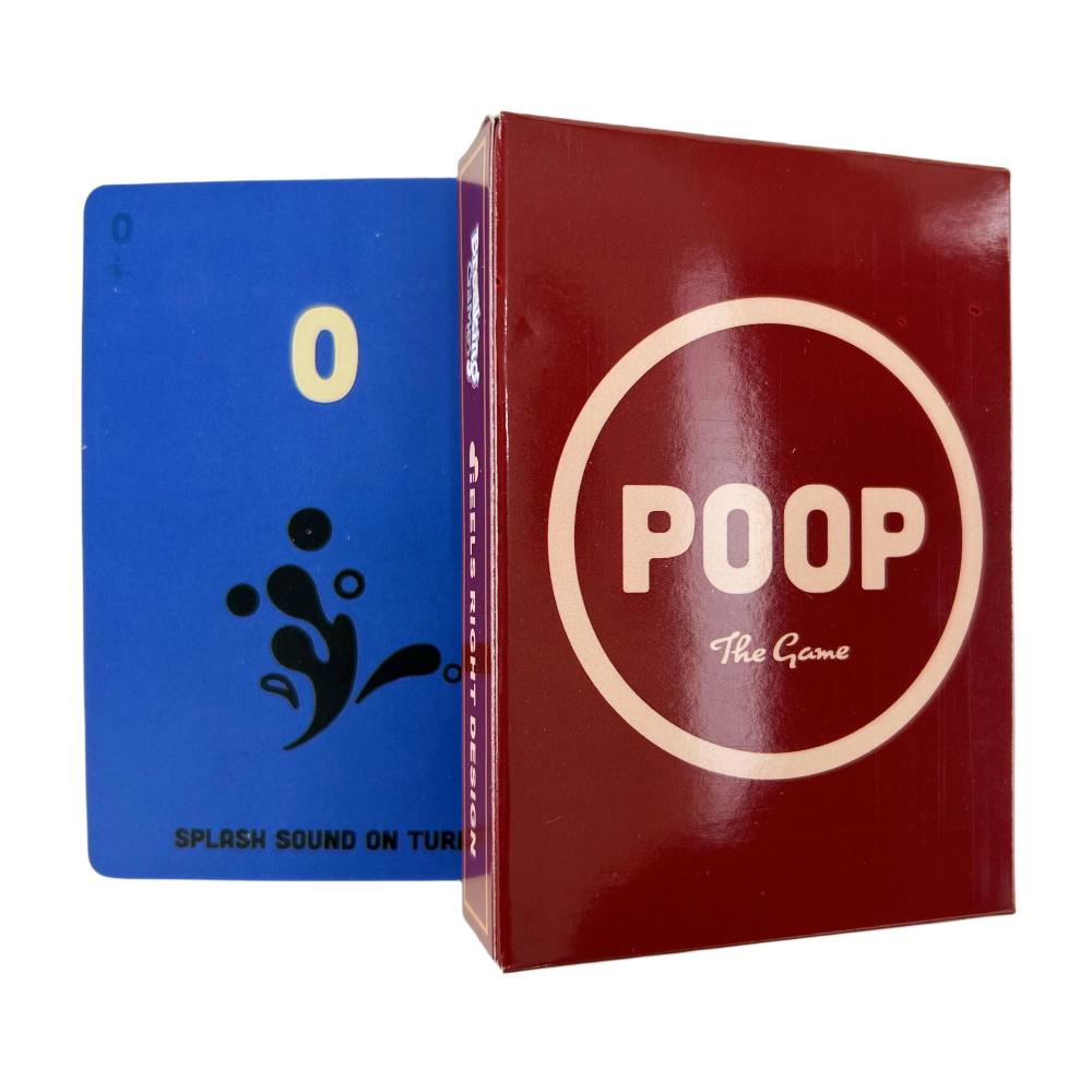 POOP Gioco di Carte Prima Edizione Giochi da Tavolo per Famiglie Giochi per Adulti Per la Serata Giochi Gioco di Carte Divertente per Feste