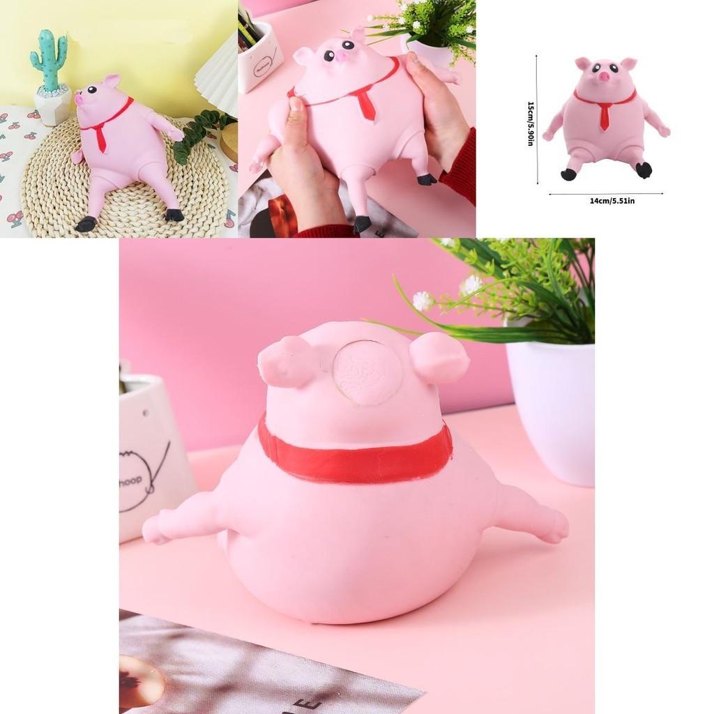 Adorable Pink Pig Tpr Toy With Memory Sand For Stress Relief