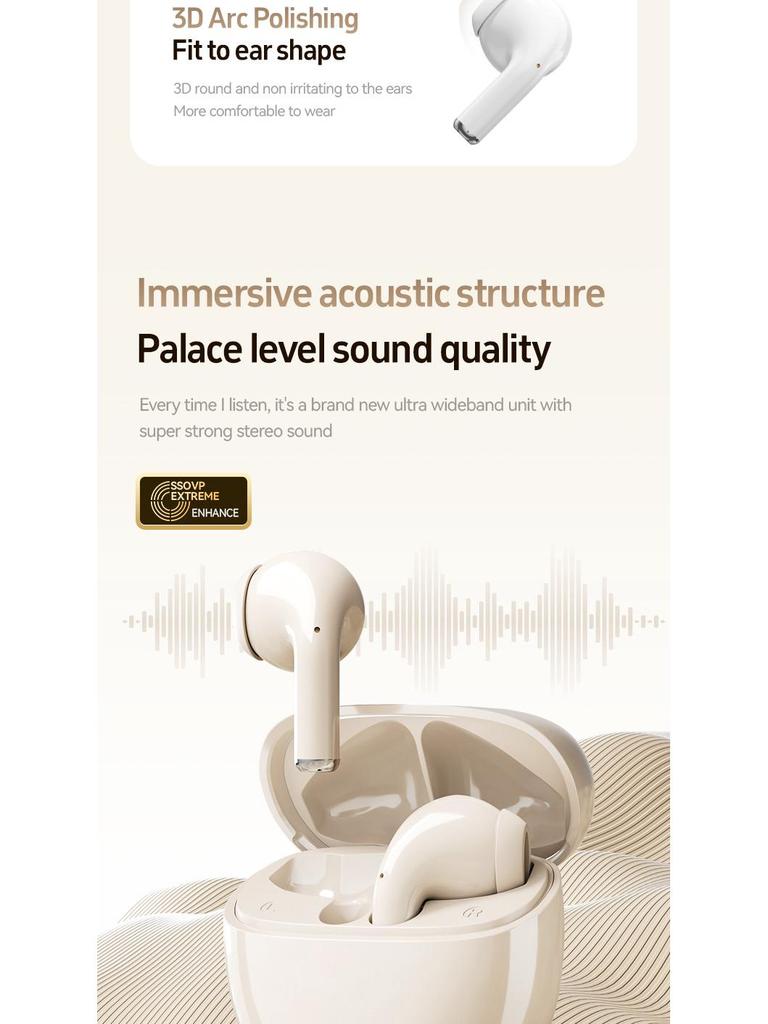 2025 M132 Bluetooth True Wireless Noise Cancelling Earbuds
