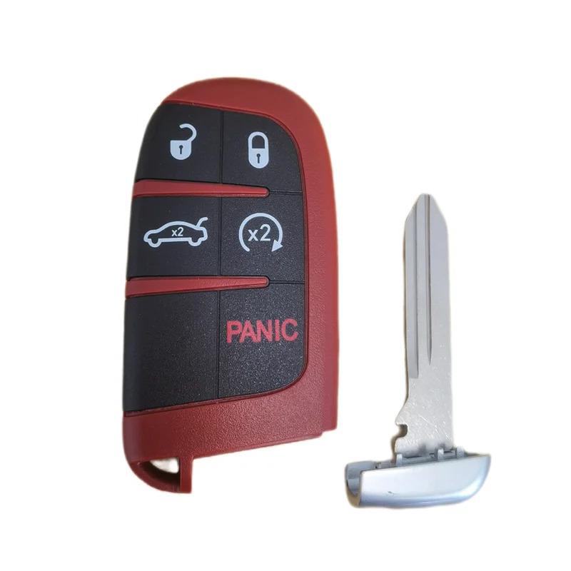 Coque de clé intelligente à 5 boutons pour Scat Pack/392/DAYTONA/HEMI/Challenger/VIPER/Hellcat SRT/Redeye/Demon 170/RT FCC M3N-40821302