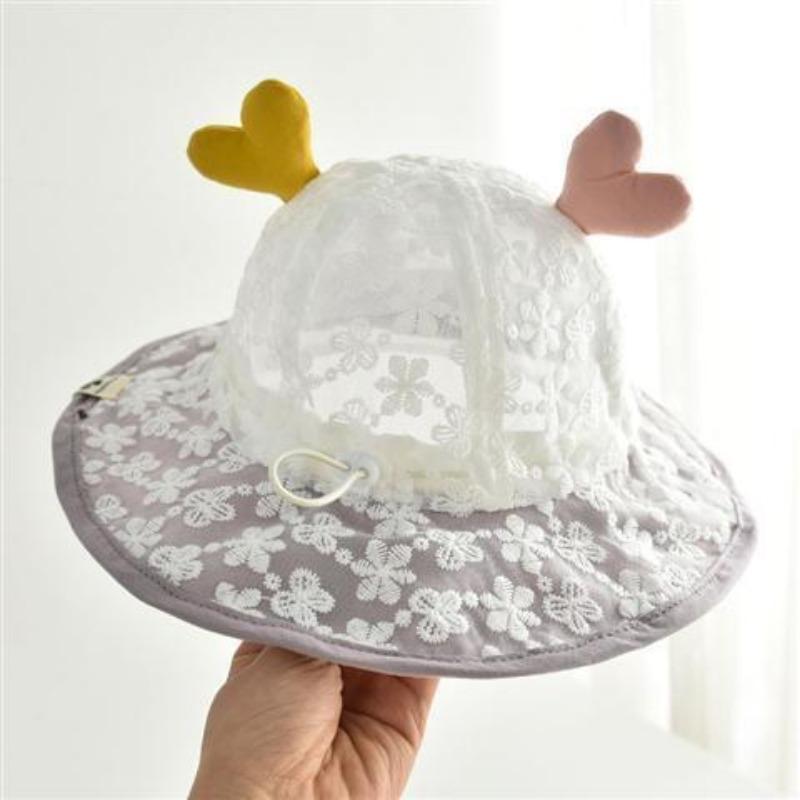 Baby Hat Summer Thin Sun Girl Baby Sunscreen Hat Princess Cute Fisherman Hat
