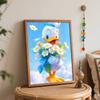 Disney Donald Duck Flowers Paint By Number Kit Number Drawing Canvas DIY Picture Home Decor Artistic Craft Wall Art Unique Room Gift Idea