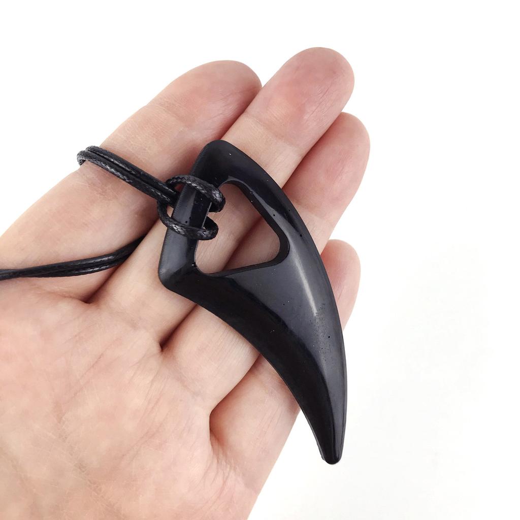 Silicone Pendant Resin Mold with Hanging Hole,DIY Jewelry Casting Mold Wolf Tooth Necklace Silicone Mold for DIY Crafts