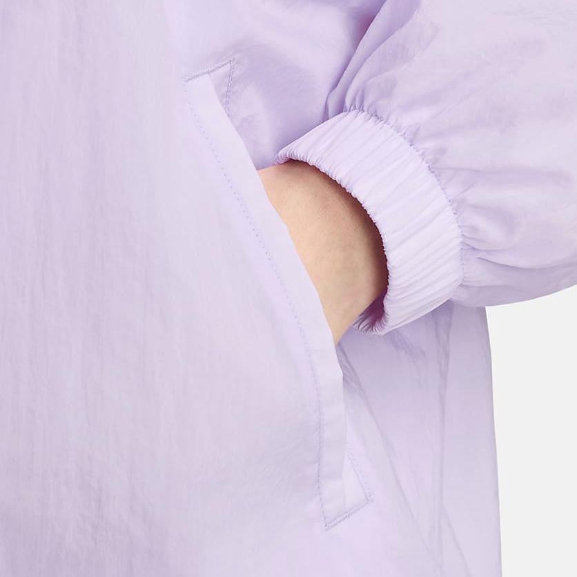 Nike Sportswear Essential Logo Print Casual Woven Jacket Women Jackets Light-Purple DX5865-511