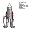 Vintage Tin Man Garden Ornament Weather-resistant Love Heart Soldier Statue Sculpture Outdoor Yard Art Decoration Ornament
