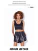 Women's 2025 New High-Waist Sheepskin Leather Shorts: Slim, All-Match, Wide-Leg Trend
